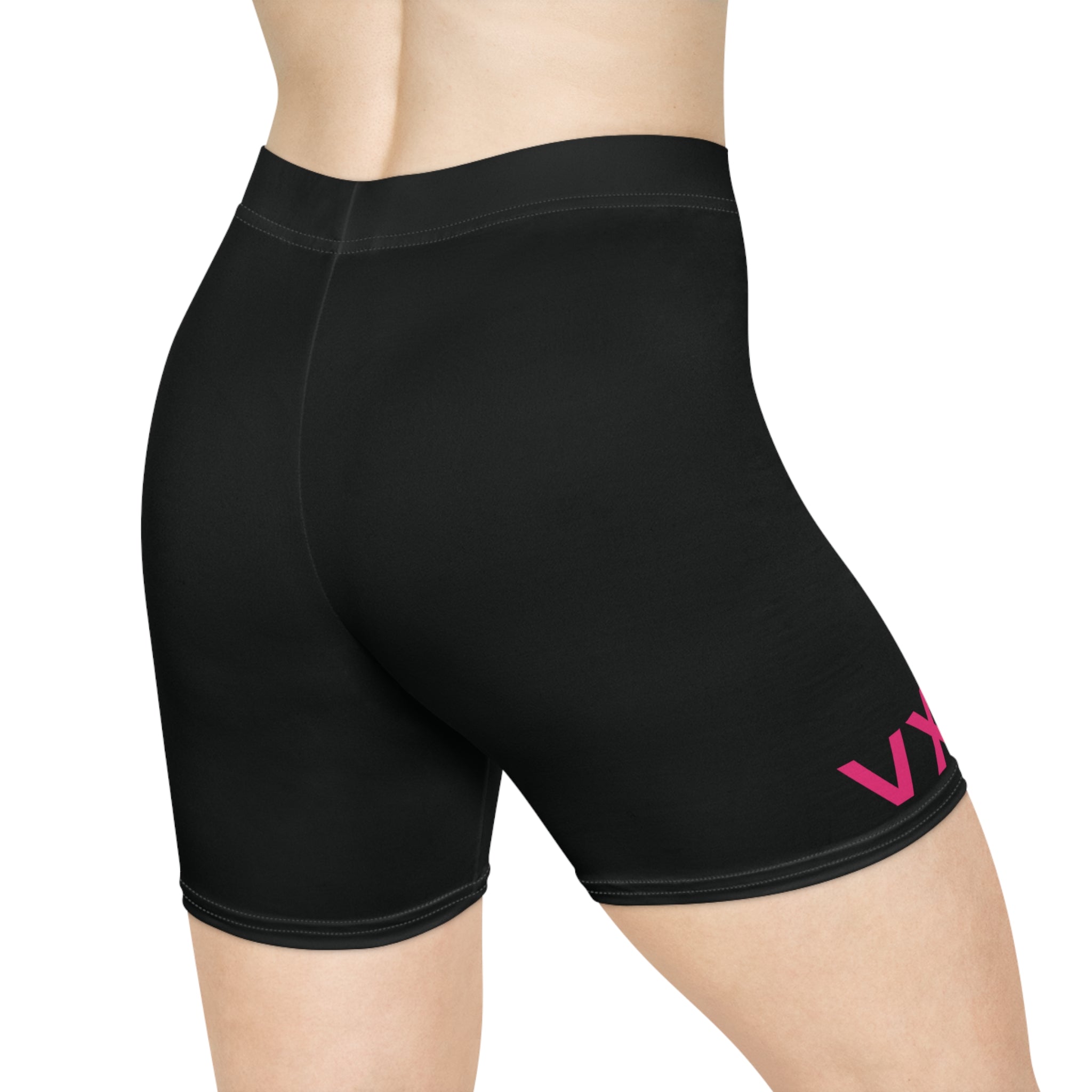 VXNS Black Women's Biker Shorts