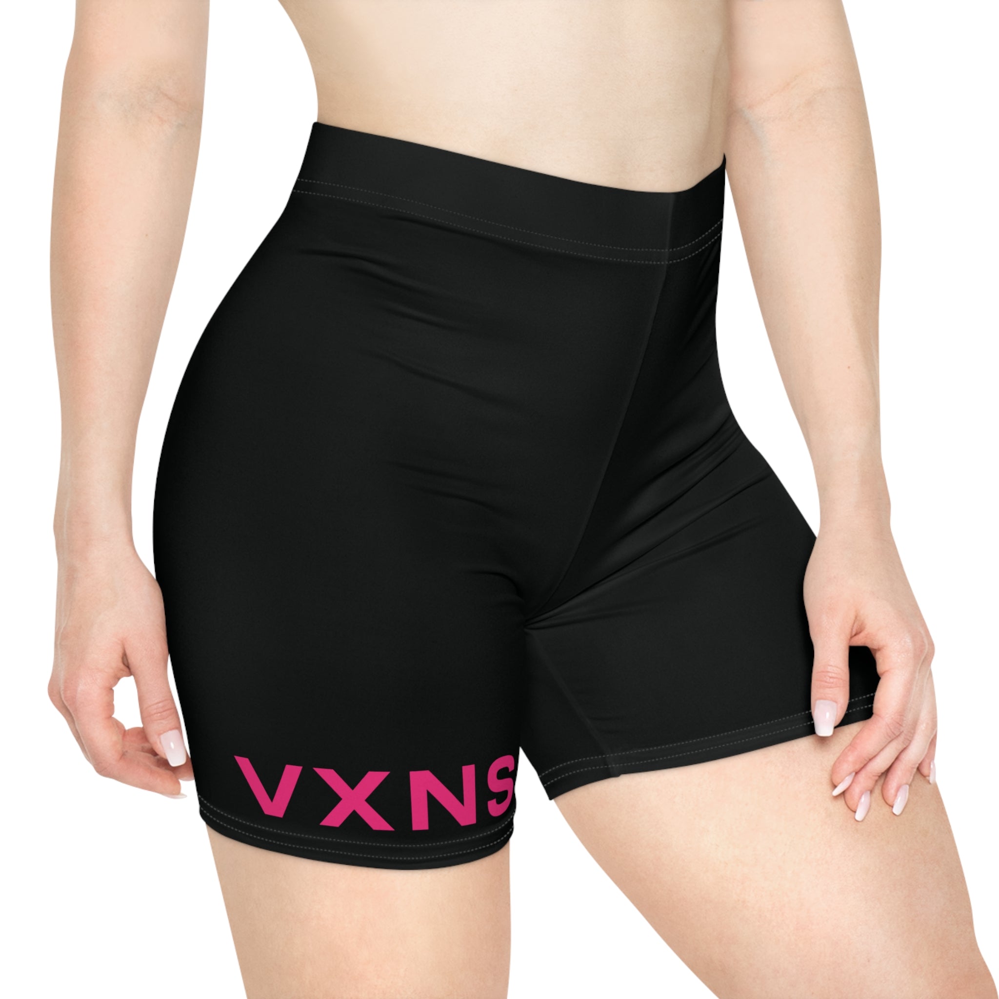 VXNS Black Women's Biker Shorts