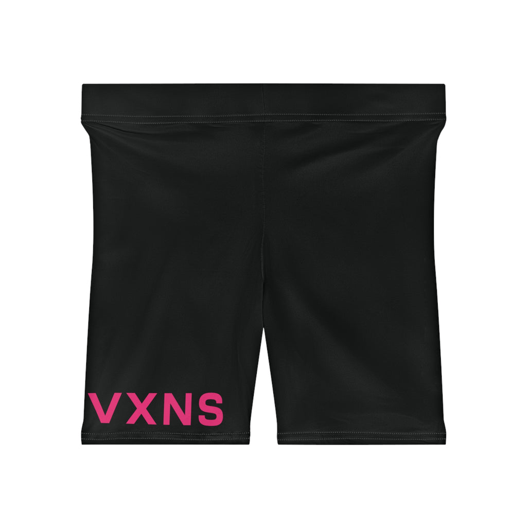 VXNS Black Women's Biker Shorts
